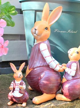 北欧风家居树脂仿真兔子