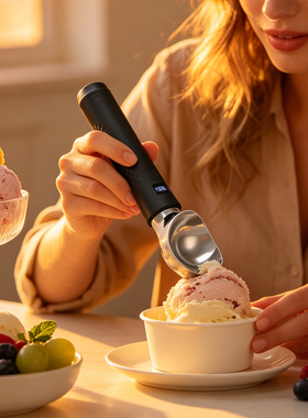 跨境ice cream scoop商用电热冰淇淋勺子雪糕勺家用加热冰激凌勺
