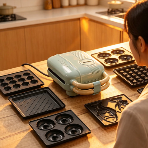 Bread Maker面包机家用多功能不粘锅烘烤加热煎蛋早餐机三明治机