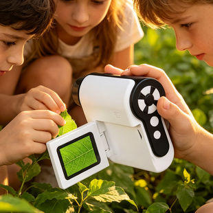 跨境Kids Microscope儿童显微镜科学实验手持式望远镜小学生玩具