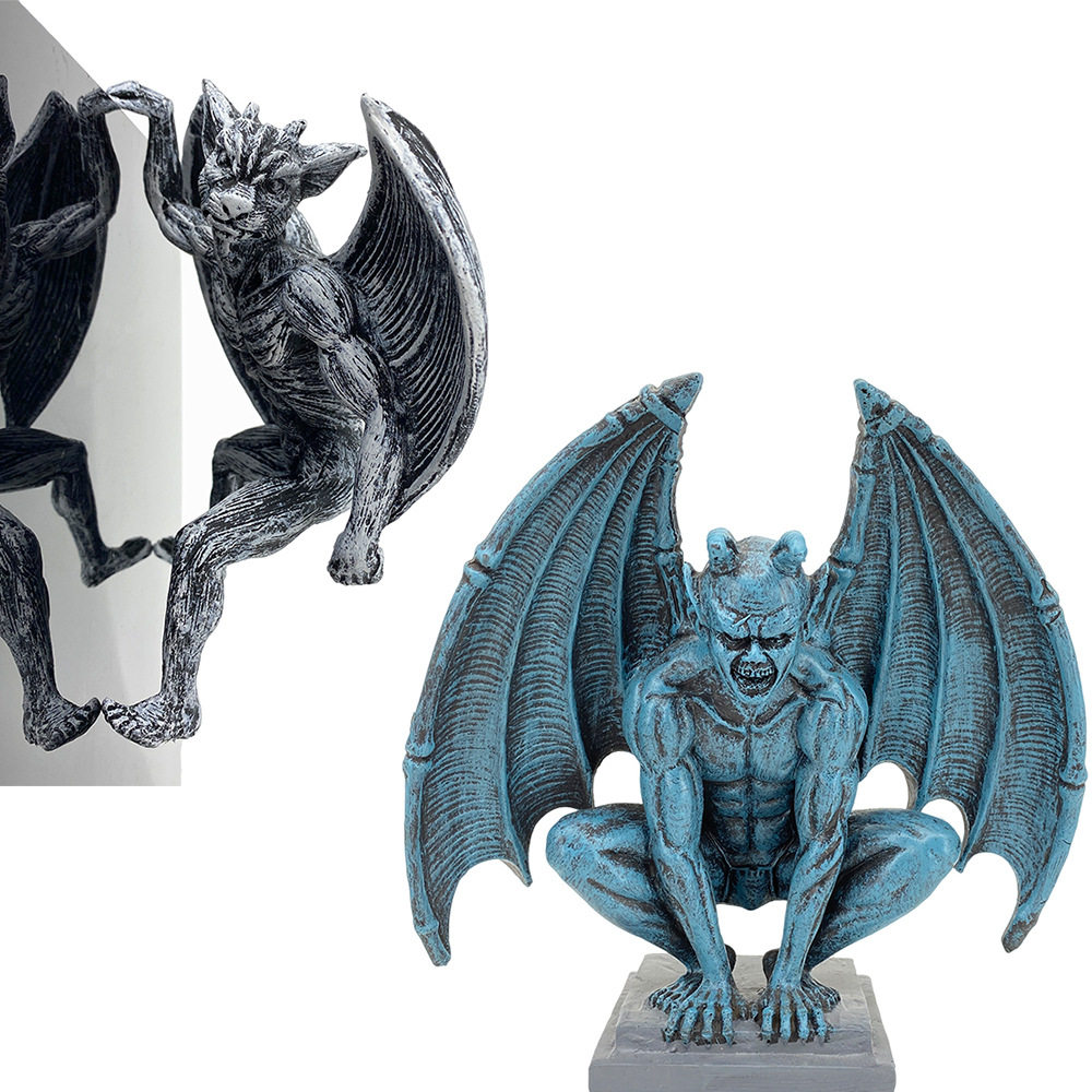 哥特式恶魔天使摆件树脂