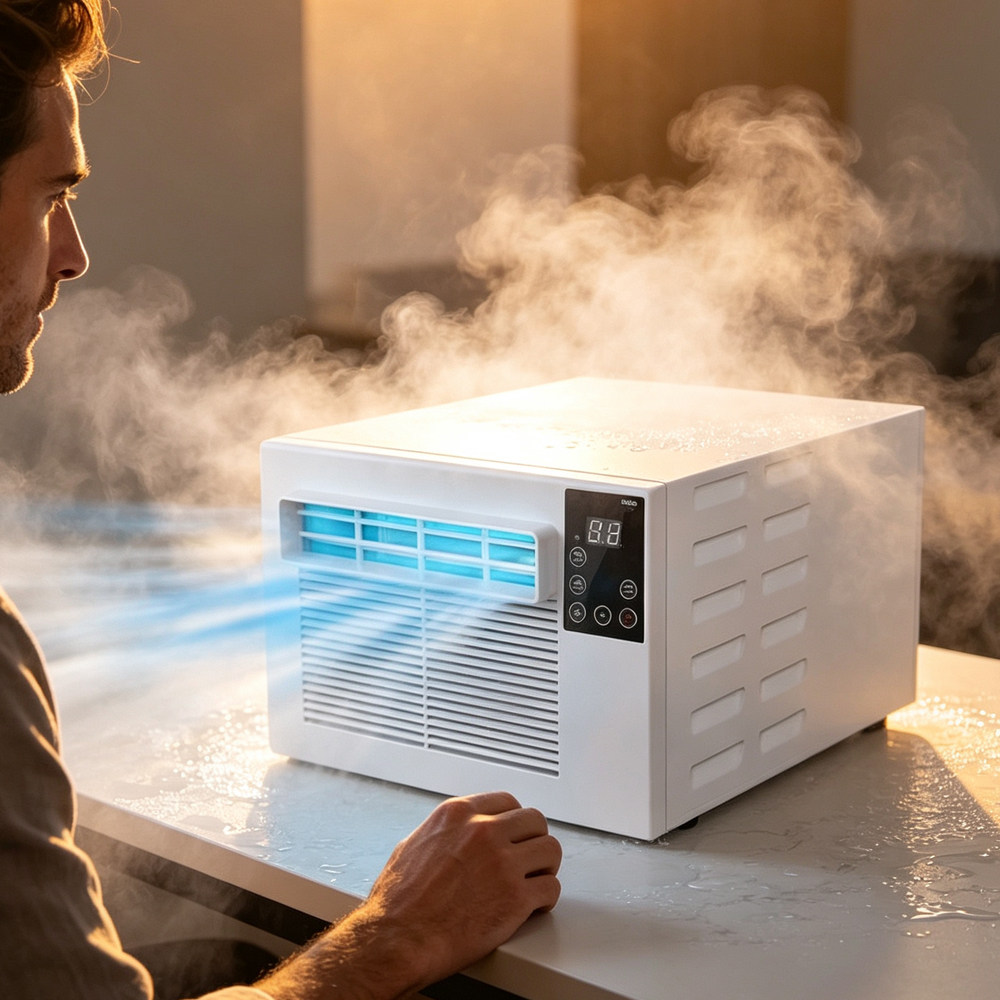 跨境Portable air conditioner小型窗式移动空调快速制冷空调扇