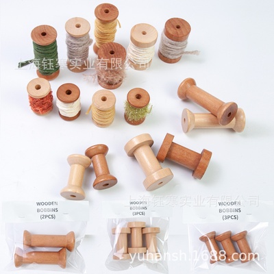 woodenbins复古缝纫线轴