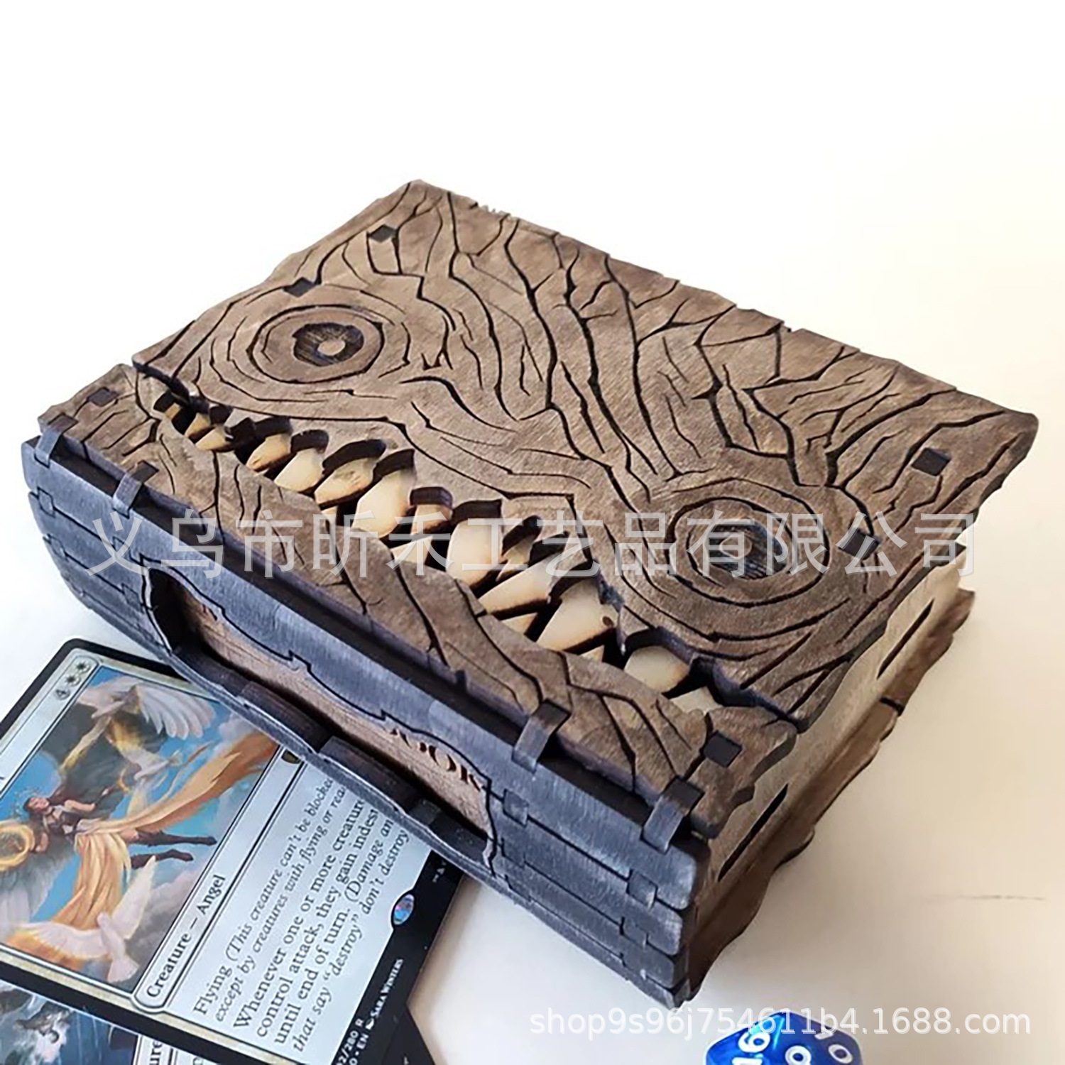 跨境demon box 地下城恶魔书本收纳盒塔桌游骰子收纳箱摆件玩具