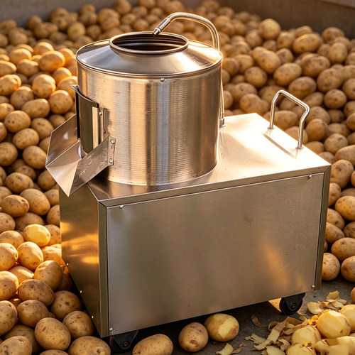 跨境Potato Peeling Machine土豆去皮机削皮芋头果蔬土豆脱皮机