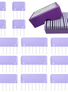 knit blocking comb 马卡龙浅粉色紫色毛衣编织固定针固定梳毛线