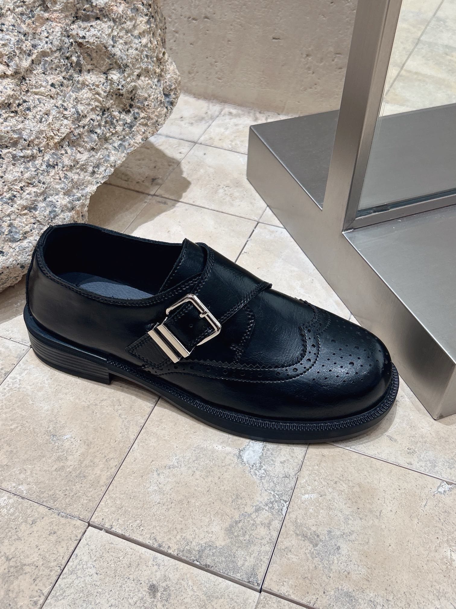 2026早春新款复古风粗跟厚底雕花布洛克鞋女系带深口单鞋方跟女鞋,女鞋,牛津鞋/布洛克鞋/德比鞋,淘宝优惠券,粉丝福利购,淘宝优惠卷