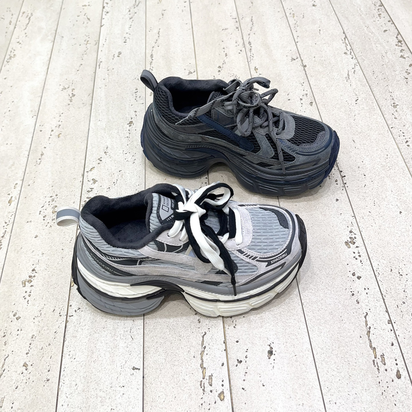 2025冬季新款复古风加绒老爹鞋