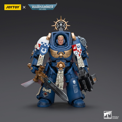 现货JOYTOY暗源战锤40K极限战士 终结者连长 阿格曼 1:18兵人模玩