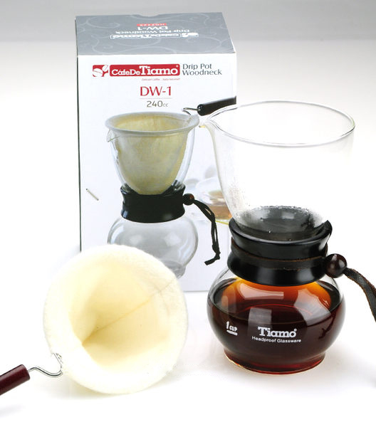 正品tiamo玻璃法兰绒手冲滴漏式