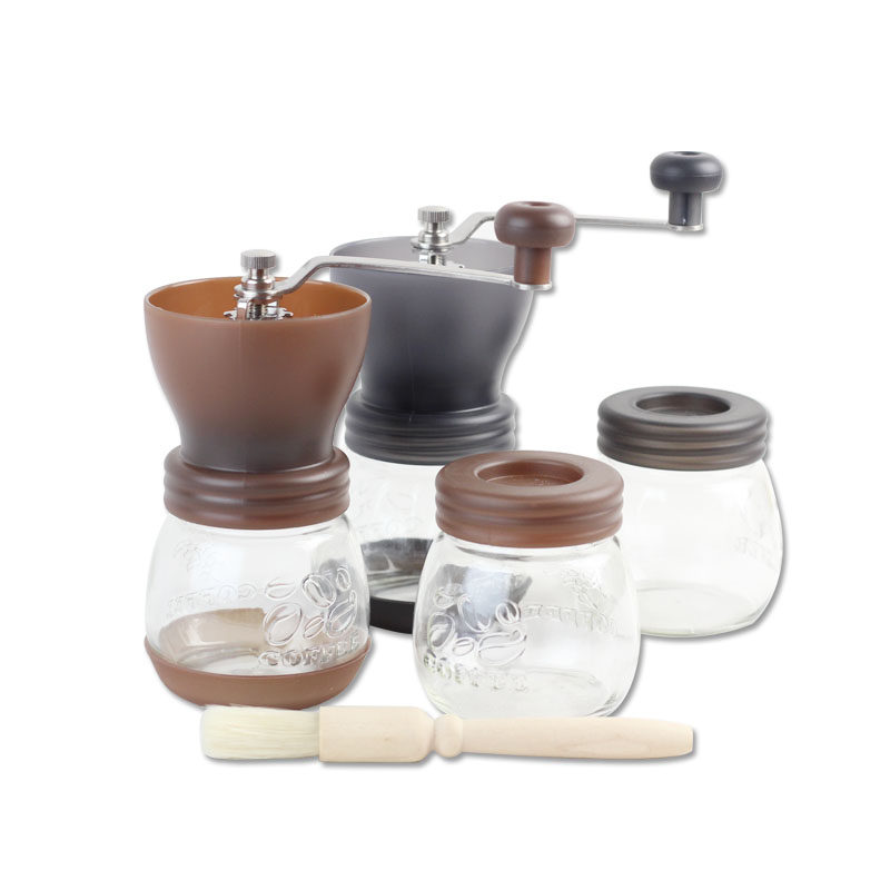 正品 日本Tiamo手动/手摇咖啡陶瓷磨豆机/研磨机/磨粉机 赠罐送刷