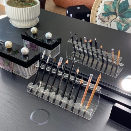 眉笔眼线笔化妆刷展示架纹绣笔架