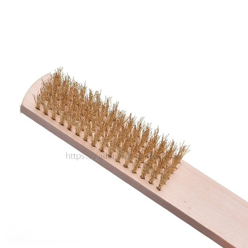 牙科清洁刷木柄铜丝刷牙科清洗刷子器械去污清洁材料牙科耗材