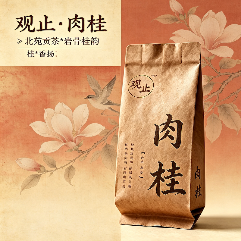 观止岚福建武夷山肉桂乌龙茶