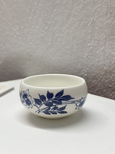 台湾宜龙楊莉莉童嬉青花小品杯