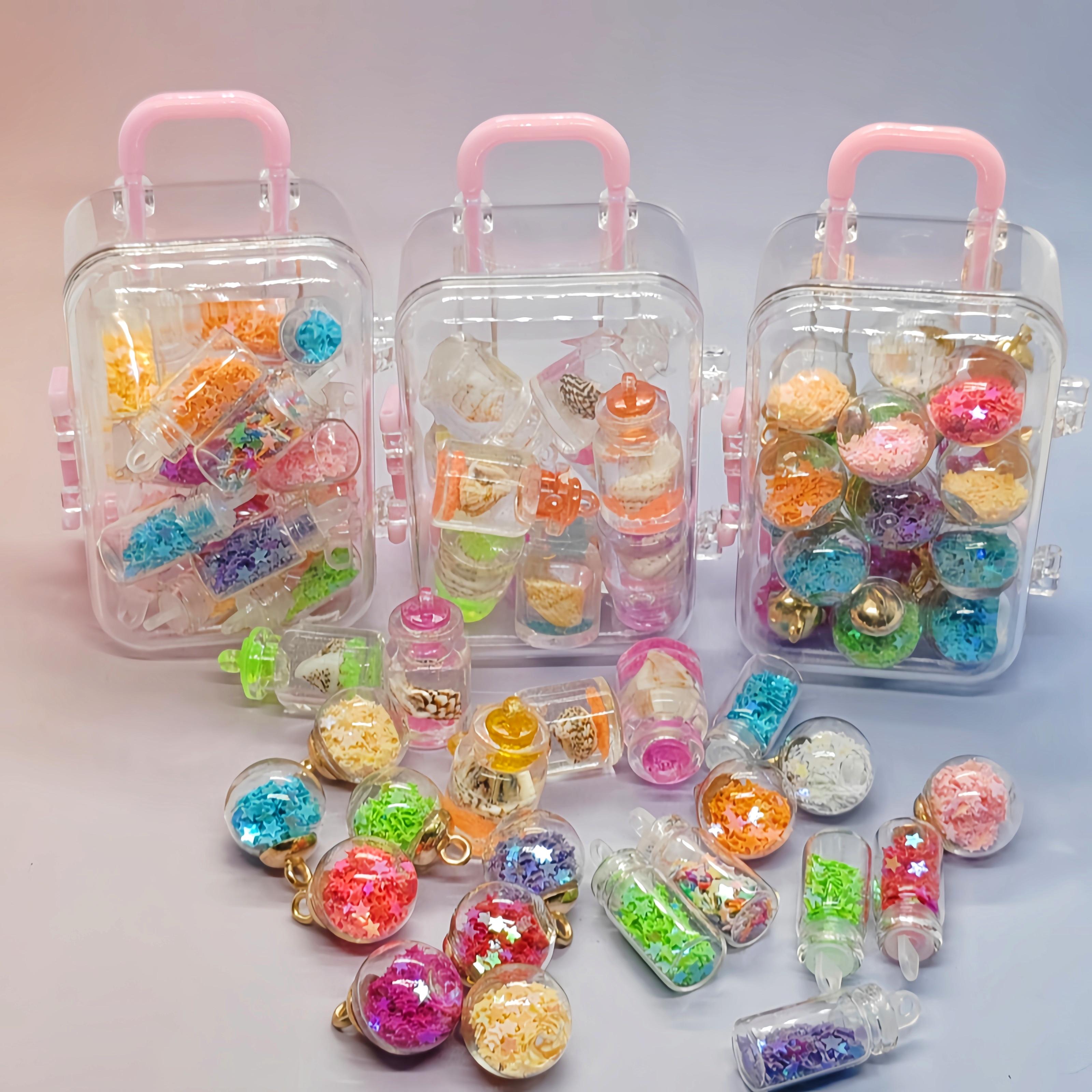 创意学生日礼品手工风铃五角星水晶玻璃挂件许愿流沙瓶漂流瓶DIY