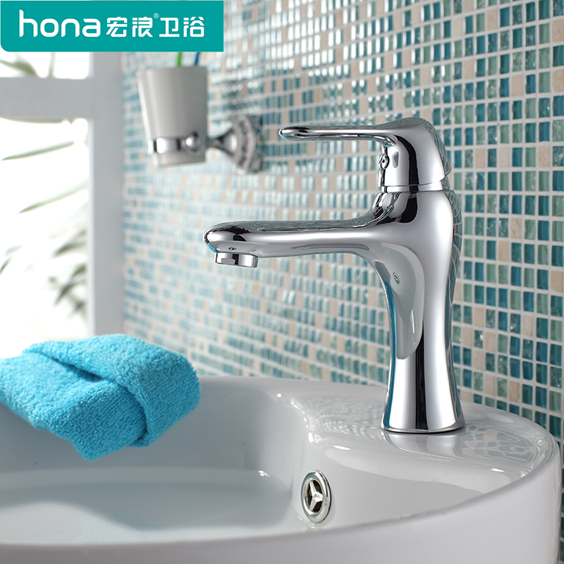 全铜冷热欧式面盆龙头