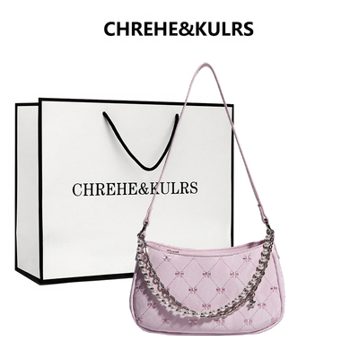 CHREHE&KULRS小众设计珍珠链条包