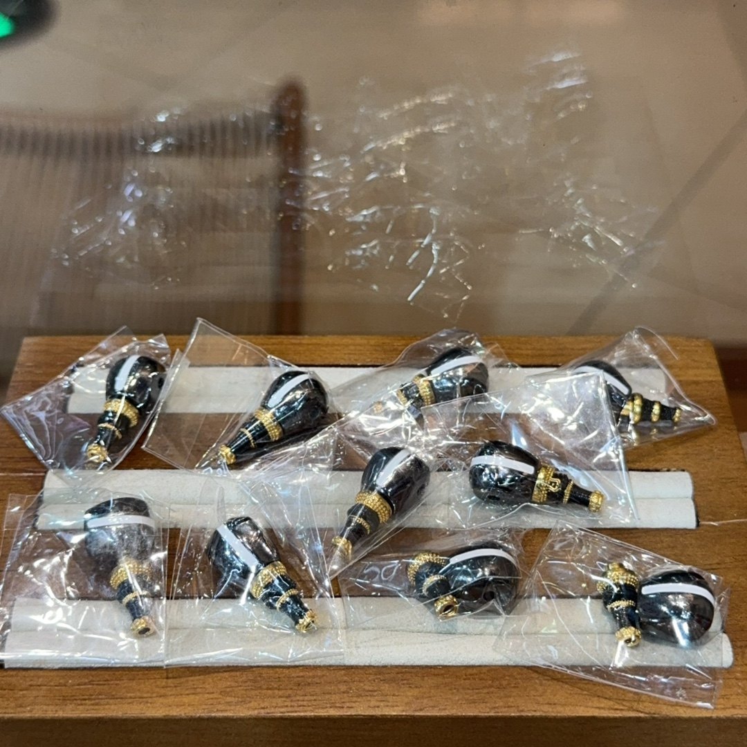 纯铜滴油黑白三通配件手工DIY文玩手链项链隔珠饰品时尚配饰