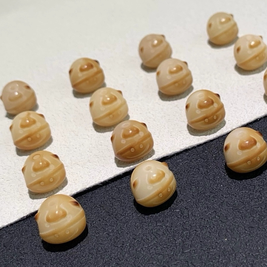 炭烤菩提根小牛卡通配件手链项链隔珠配珠手工DIY文玩佛珠配饰