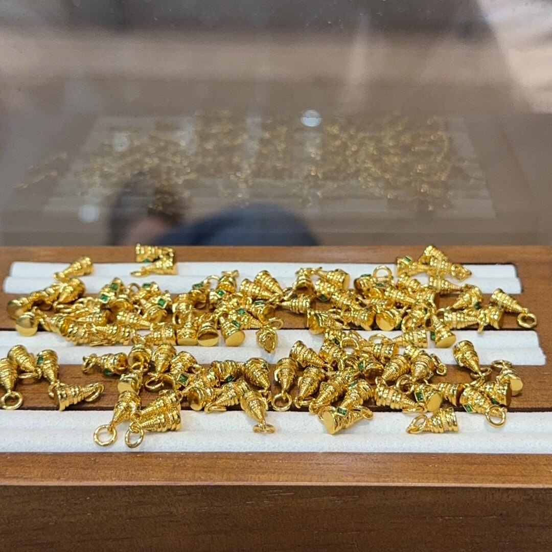 纯铜嘎当塔镶钻侧挂配件手工DIY文玩手链项链挂件精美配饰