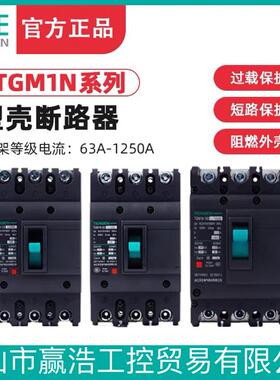 天正 TGM1N塑壳断路器3P 4P 空气开关63A100A160A200A250A400A6