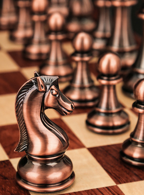 国际象棋比赛专用高档礼盒套装实木折叠棋盘超大棋子西洋棋chess