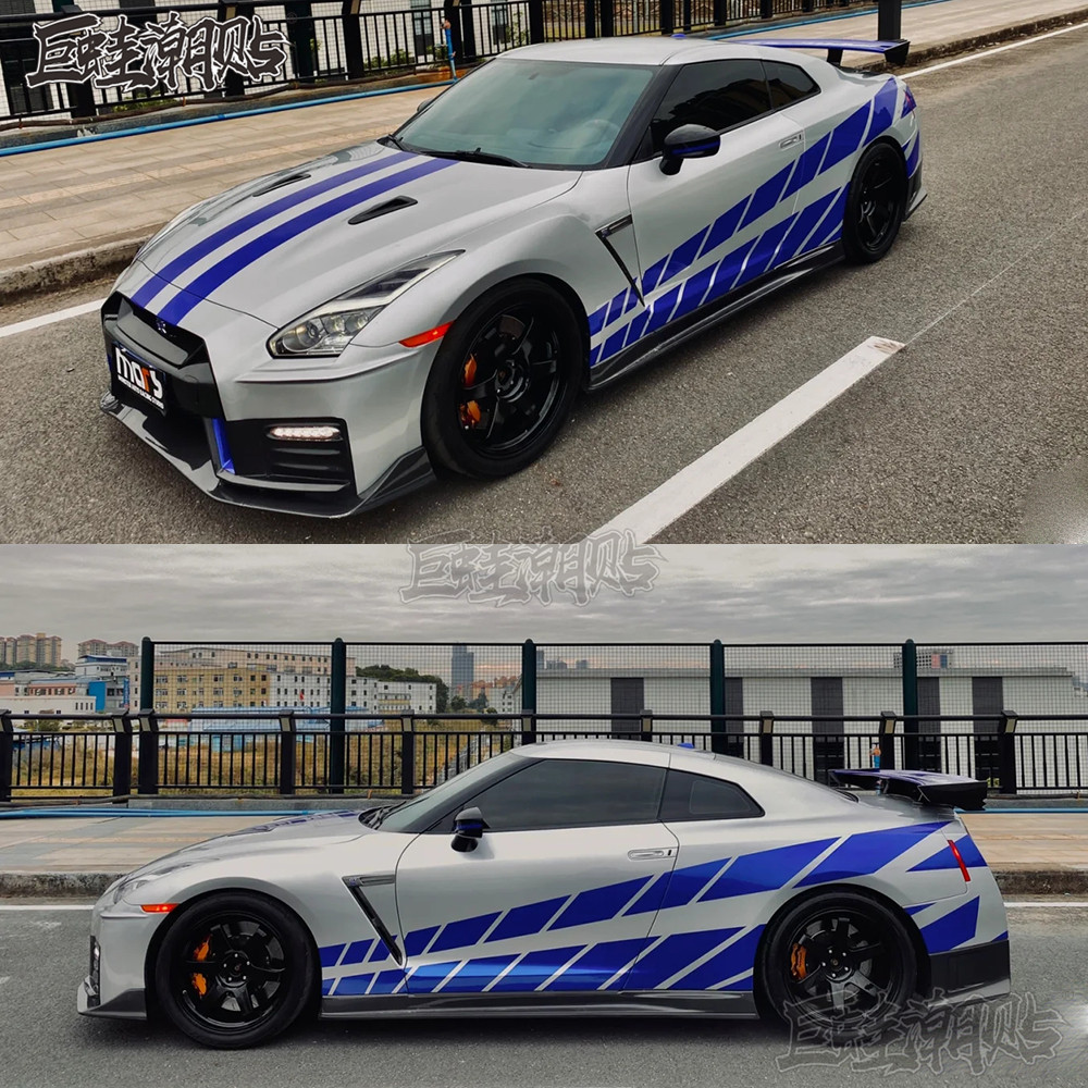 适用于日产战神GTRR35车贴赛车身装饰拉花引擎盖改装个性装饰贴纸