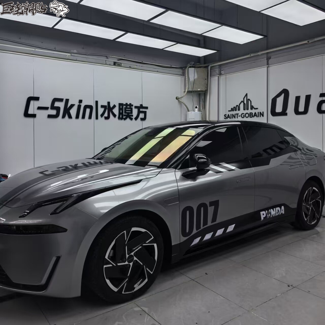 适用于领克07车身两侧字母贴纸 极氪001赛车个性运动装饰彩贴拉花