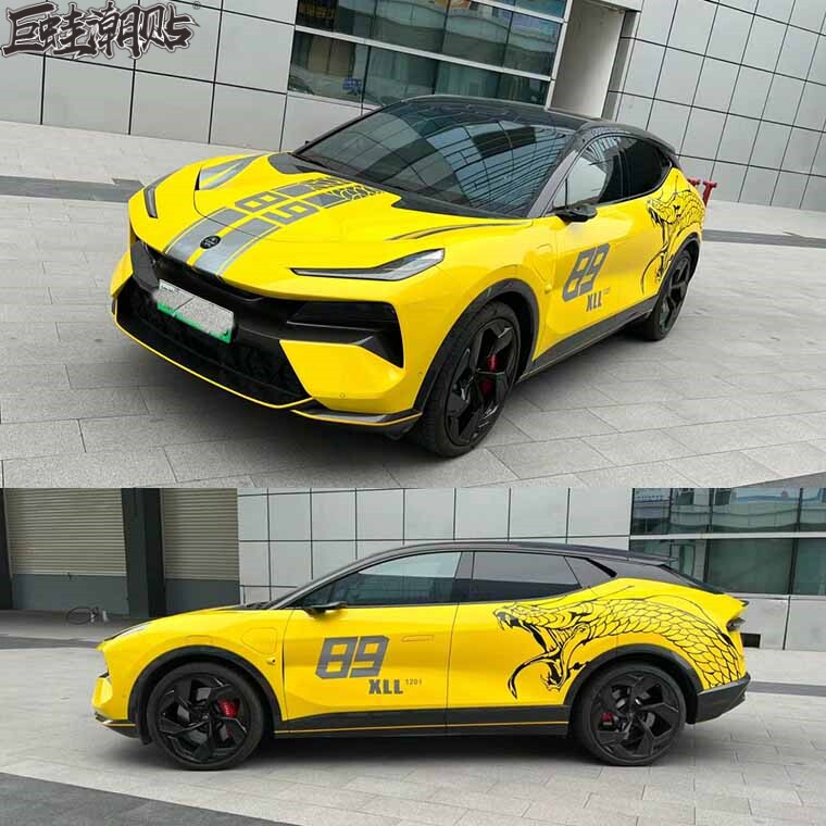 路特斯eletre车贴拉花 汽车个性改装机盖车身引擎盖线条装饰贴纸