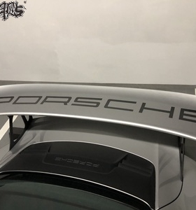 保时捷911 987 991 718  boxster 卡曼 贴纸改装尾翼英文拉花车贴