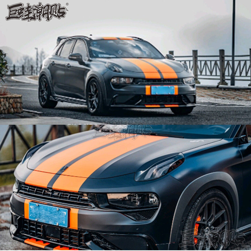 领克02hatchback车贴拉花01/03/05/06引擎盖个性汽车改装饰贴纸