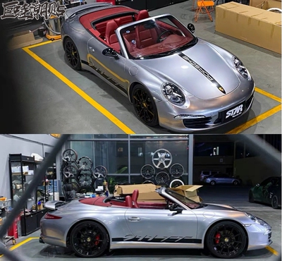 巨蛙潮贴纸全车新款保时捷