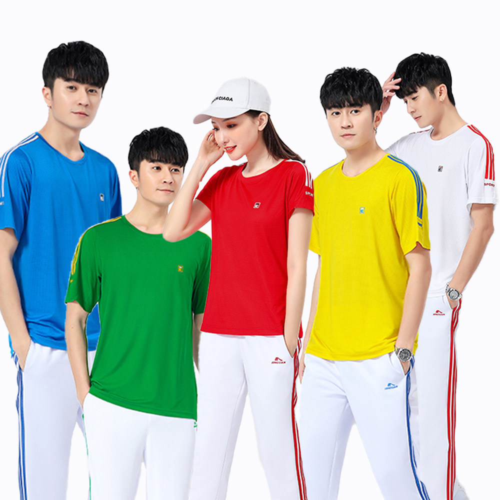 新款晋冠夏季圆领T恤速干衣学生短袖两件套南韩丝开幕式演出套装,运动服/休闲服装,运动T恤,淘宝优惠券,粉丝福利购,淘宝优惠卷