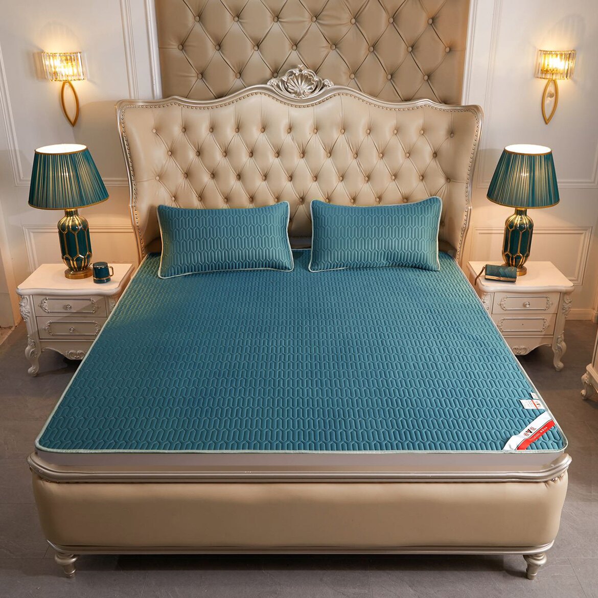 SHANSHAN 홈 섬유 여름 좌석 YALU 라텍스 여름 좌석 3 피스 세트 고객 선물 보내기 이벤트 선물 얼음 실크 매트 빨