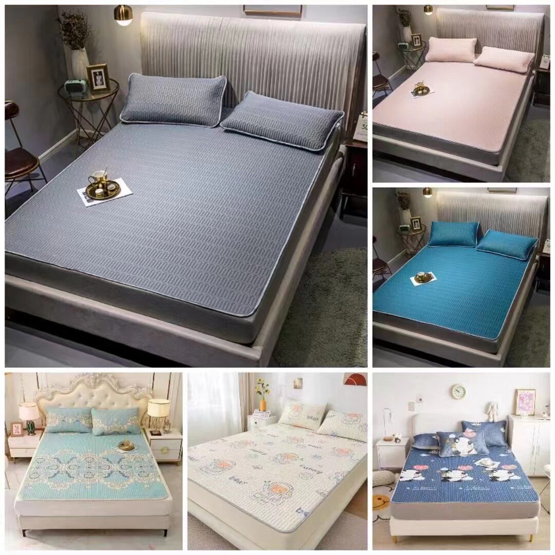 SHANSHAN 홈 섬유 여름 좌석 YALU 라텍스 여름 좌석 3 피스 세트 고객 선물 보내기 이벤트 선물 얼음 실크 매트 빨