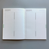 A5一日一页中间时间轴手帐学习工作日程月计划日记DAYS平替笔记本