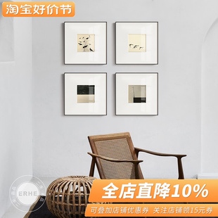 优选山本昌南现代简约黑白摄影挂画小众极简风景墙壁画高级感装饰