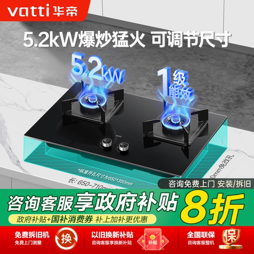 天然气5.2KW家用嵌入式华帝