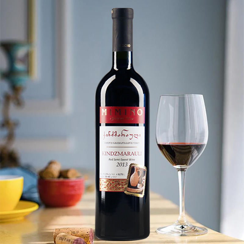 格鲁吉亚卡赫季半甜红葡萄酒红酒