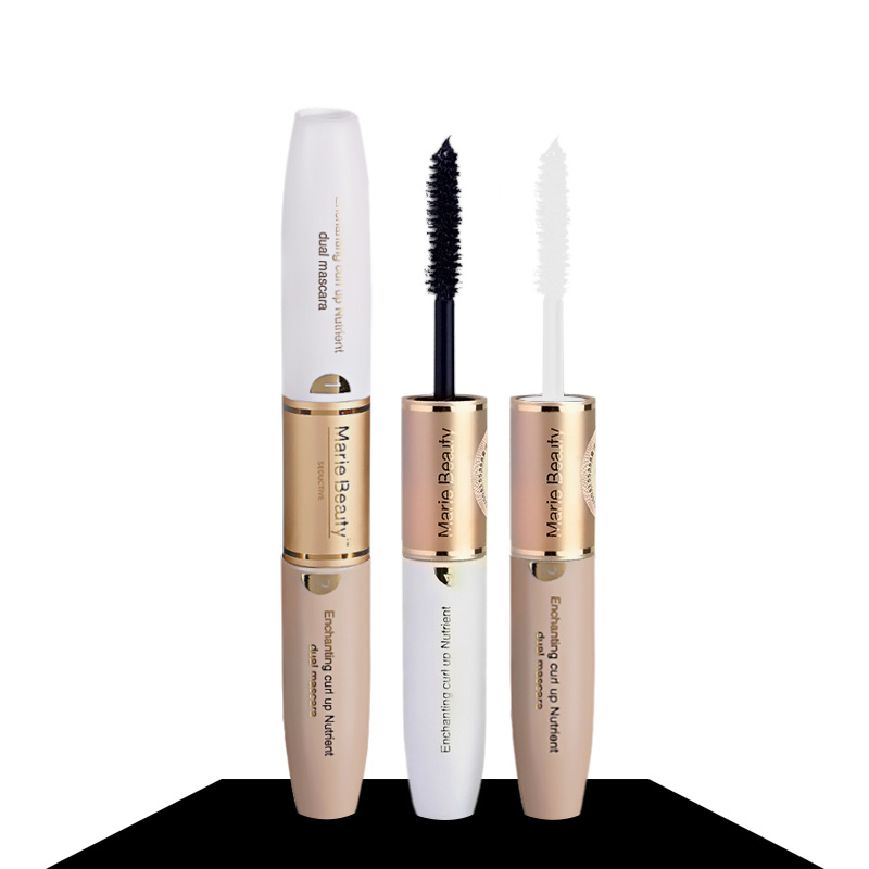 玛丽佳人魅炫纤长双头睫毛膏纤维嫁接组合拉长浓密防水不晕染卷翘