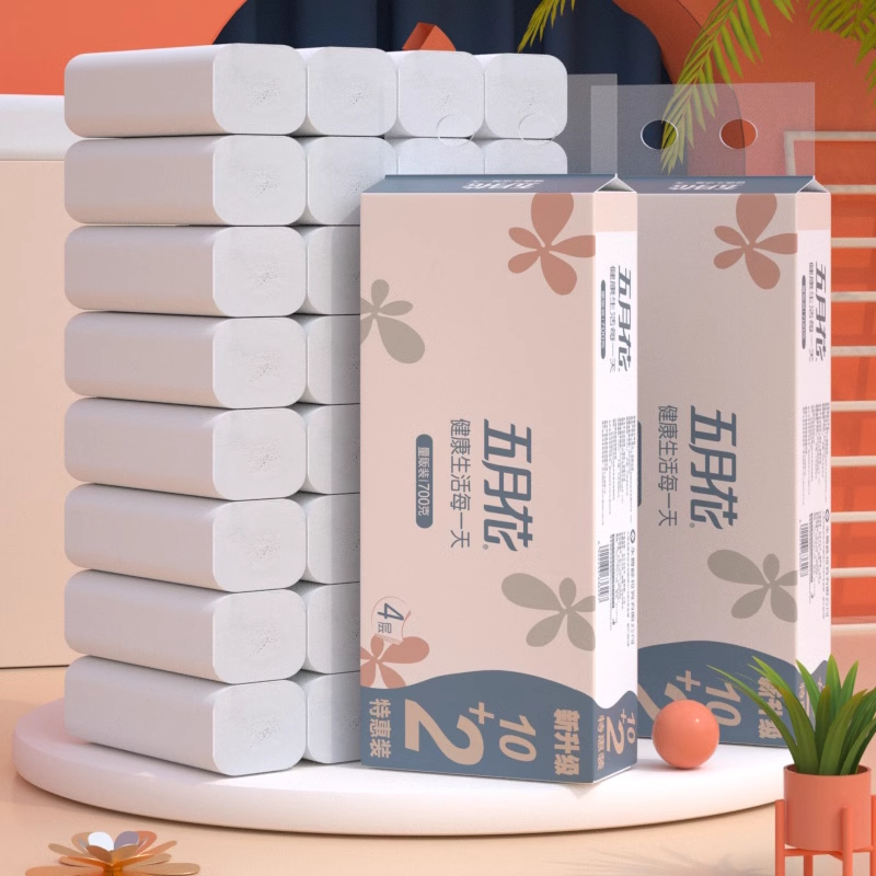 五月花12卷4层无香味卷纸