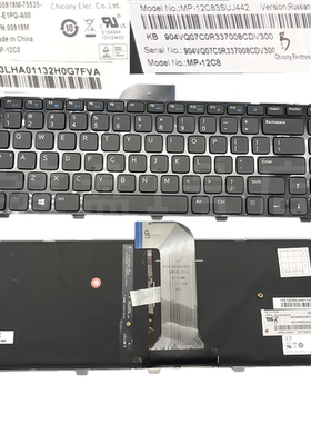 戴尔dell 14 3421 5437 M431R 3437 5421 5435 5523 3440背光键盘