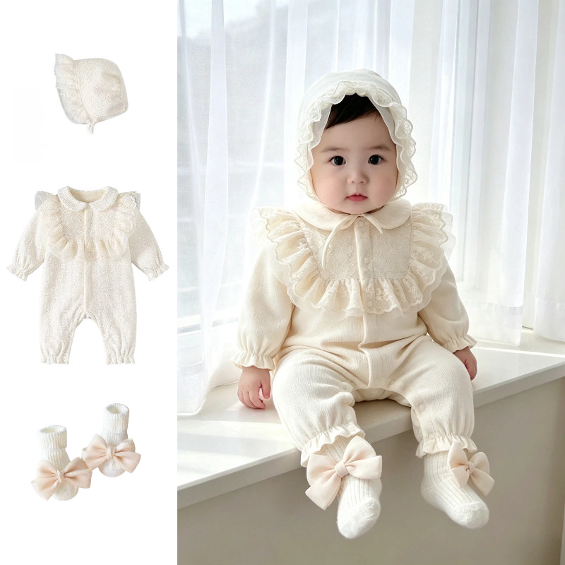 满月百天宝宝衣服女婴儿公主千金风女宝百岁宴小礼服女孩幼儿服装