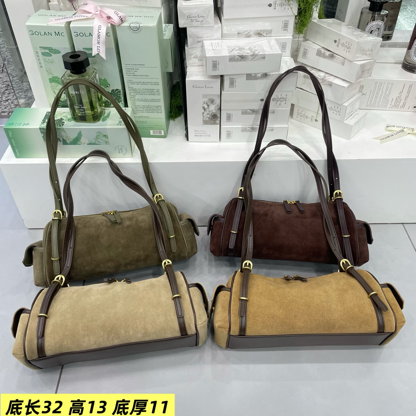 磨砂皮牛皮女包2026新款枕头包真皮洋气撞色腋下韩版单肩网红潮包