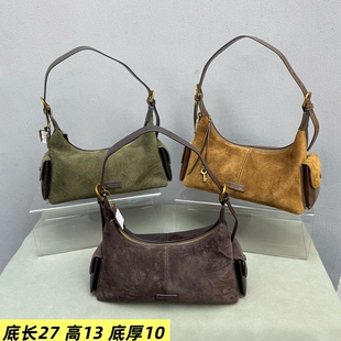 磨砂皮腋下女包2026新款洋气个性休闲复古潮流韩版时尚欧美斜挎包
