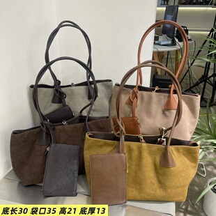 可比娜女包2026新款洋气韩版522亚麻欧美轻奢小众潮流托特包潮包