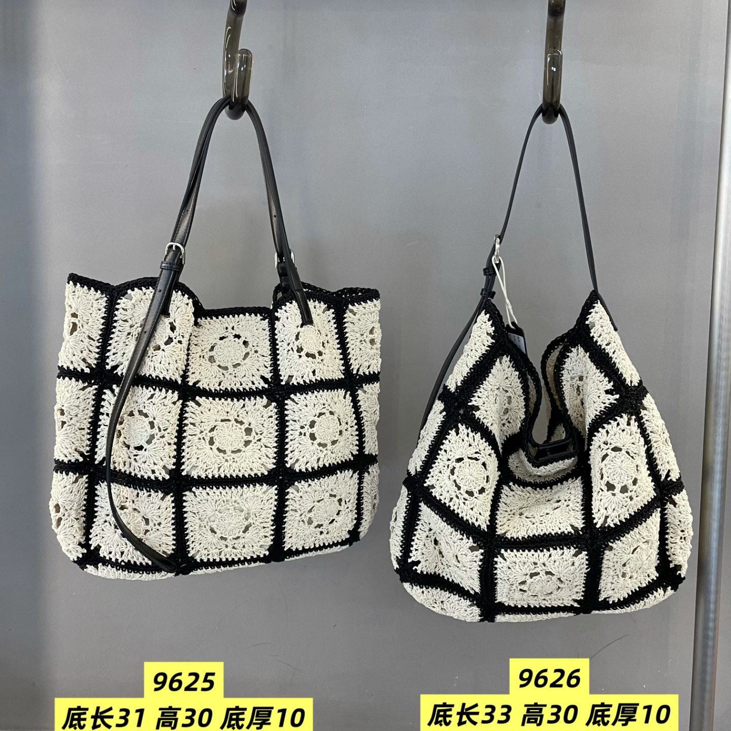 蜜蜡线拼接牛皮女包2025新款黑白格子撞色浅色纯色大气软斜挎包潮