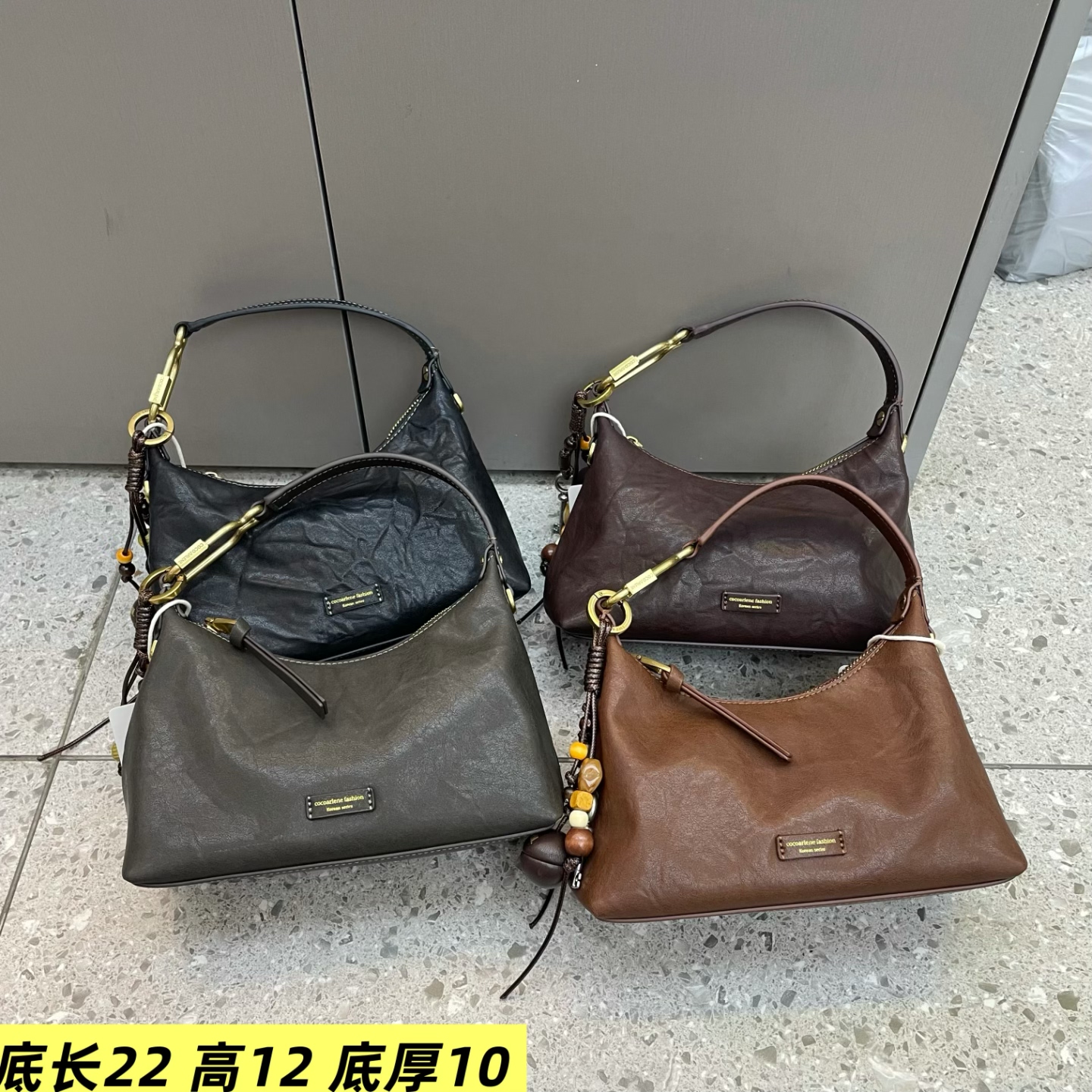 手抓纹女包2026新款洋气手腕便当小众欧美休闲质感大气单肩斜挎包