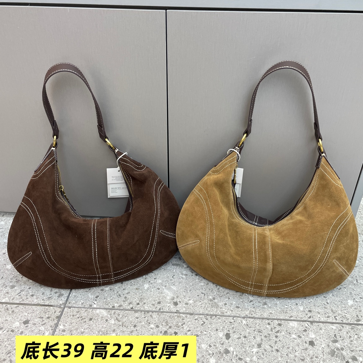 磨砂皮腋下绣线女包2025新款时尚欧美个性潮流小众韩版斜挎包潮